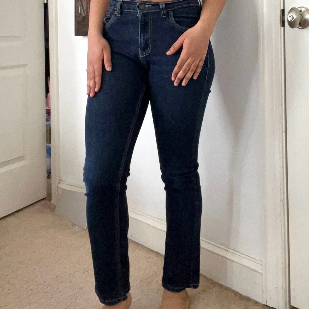 Levi’s straight-legged jeans